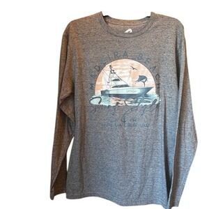 Surf Style Men's Graphic T-Shirt Large Fishing Boat Madeira Beach Florida